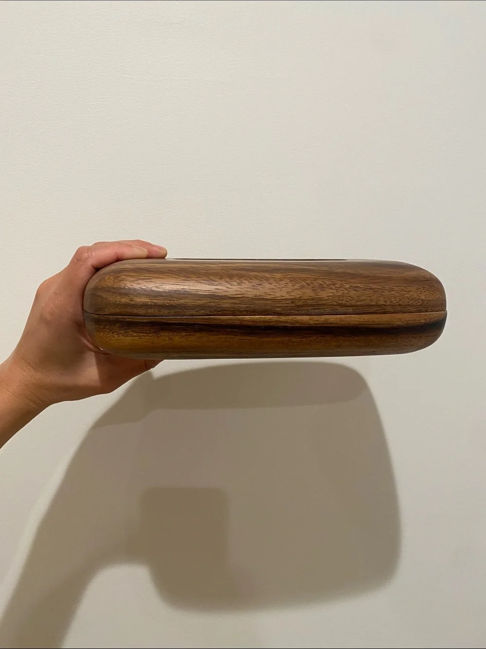 Wooden Tissue Box Cover - Rich Brown Grain
